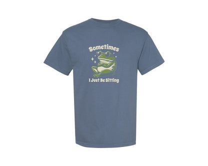 brand:Comfort Colors|color:Blue Jean|Frog With Sunglasses Shirt Graphic T-Shirt