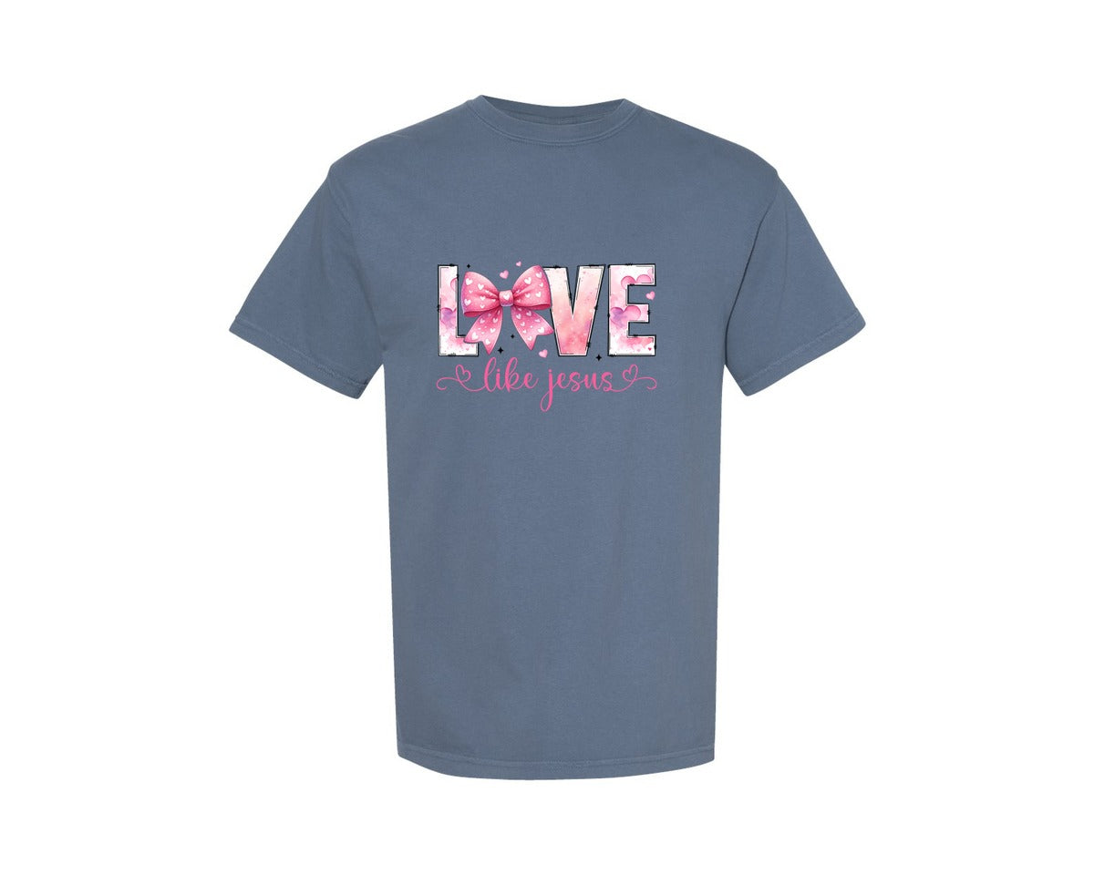 brand:Comfort Colors|color:Blue Jean|Pink Valentine 5 Graphic T-Shirt