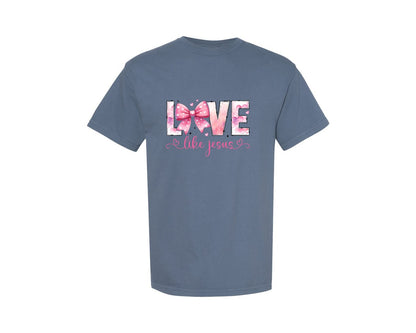 brand:Comfort Colors|color:Blue Jean|Pink Valentine 5 Graphic T-Shirt