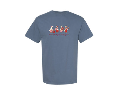brand:Comfort Colors|color:Blue Jean|Valentines Day Gardening Plant Goose Graphic T-Shirt