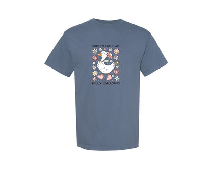 brand:Comfort Colors|color:Blue Jean|Retro Silly Goose Graphic T-Shirt