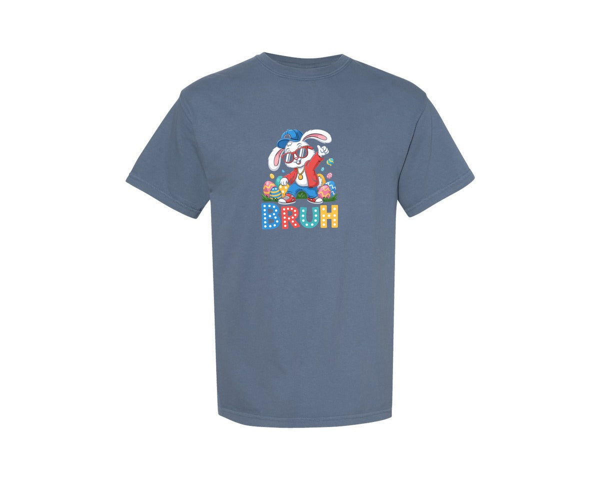 brand:Comfort Colors|color:Blue Jean|Easter Bruh Bunny Graphic T-Shirt