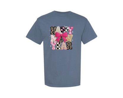 brand:Comfort Colors|color:Blue Jean|Patches Happy New Year Graphic T-Shirt