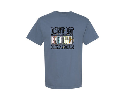 brand:Comfort Colors|color:Blue Jean|Positive Energy Mental Health Graphic T-Shirt