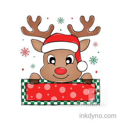 Boy Reindeer DTF Transfer – Ready to Press (Christmas)