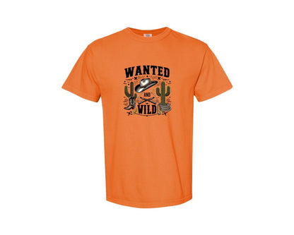 brand:Comfort Colors|color:Burnt Orange|Western Wanted And Wild T Shirt Graphic T-Shirt