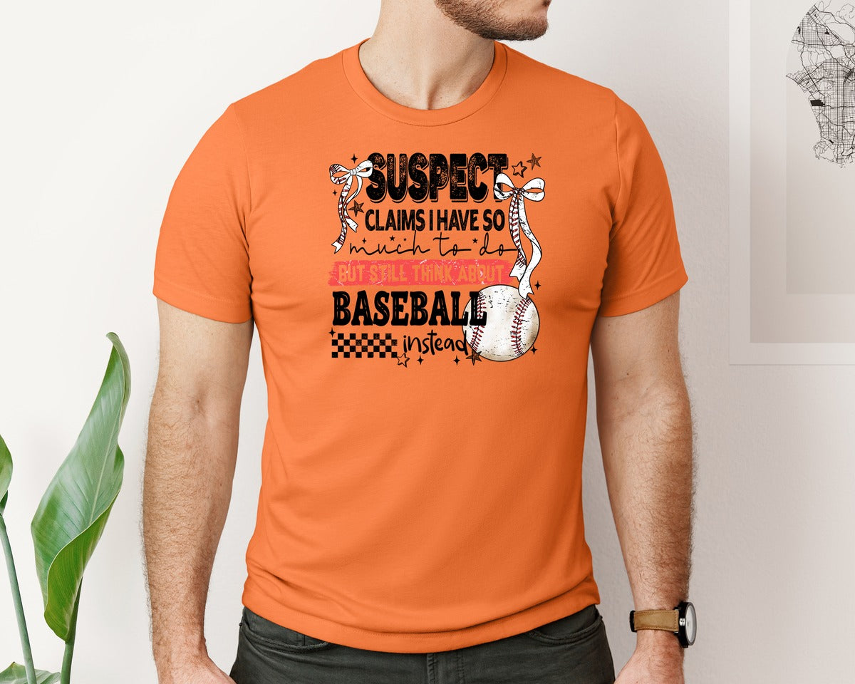 brand:Bella Canvas|color:Burnt Orange|Baseball Bow Mom Quote Retro Distressed Graphic T-Shirt