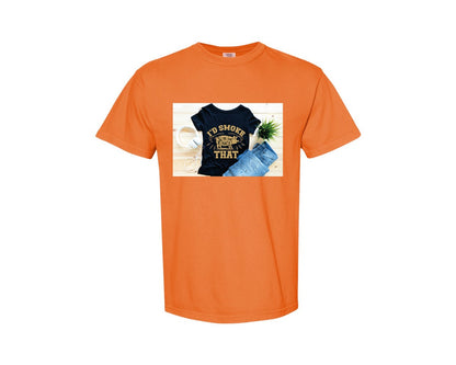 brand:Comfort Colors|color:Burnt Orange|Id Smoke That 26 Graphic T-Shirt