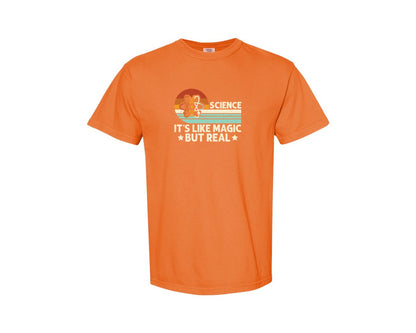 brand:Comfort Colors|color:Burnt Orange|Science Its Like Magic But Real T Shirt 2 Graphic T-Shirt
