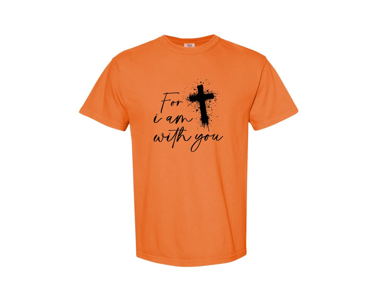 brand:Comfort Colors|color:Burnt Orange|Fear Not Christianity Bible Graphic T-Shirt