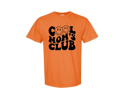 brand:Comfort Colors|color:Burnt Orange|Cool Moms Club Wavy 2 Graphic T-Shirt