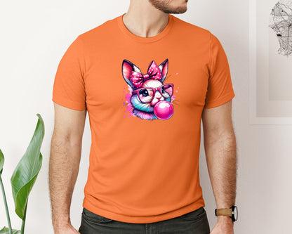 brand:Bella Canvas|color:Burnt Orange|Hipster Bunny T Shirt Design Graphic T-Shirt
