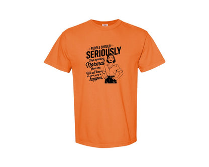 brand:Comfort Colors|color:Burnt Orange|Vintage Funny Trendy Woman Shirt Design Graphic T-Shirt