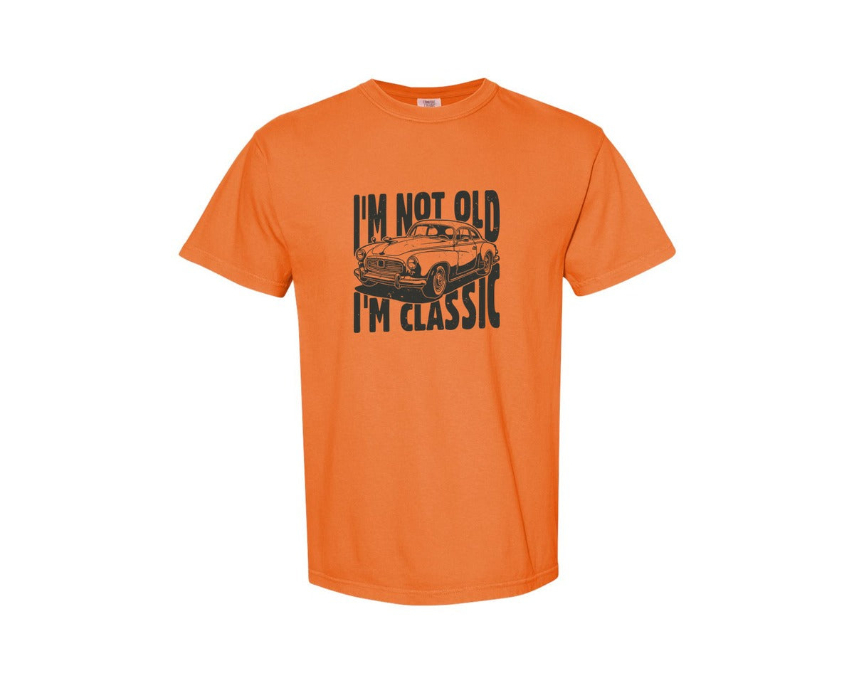 brand:Comfort Colors|color:Burnt Orange|Im Not Old Im Classic Vintage Car 3 Graphic T-Shirt