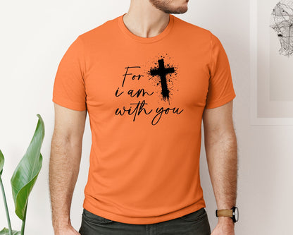 brand:Bella Canvas|color:Burnt Orange|Fear Not Christianity Bible Graphic T-Shirt