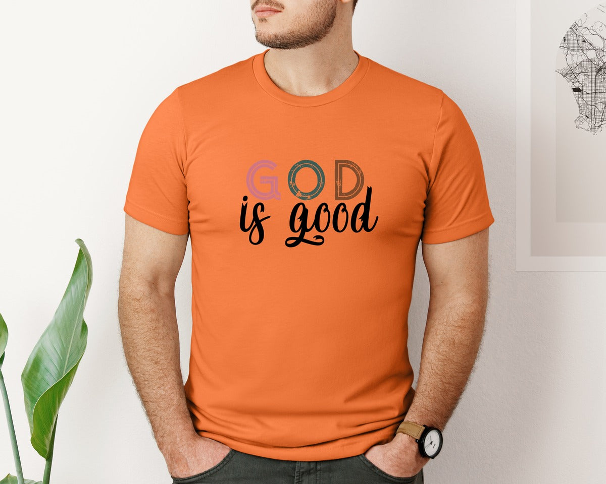 brand:Bella Canvas|color:Burnt Orange|Boho Christian Religious Graphic T-Shirt