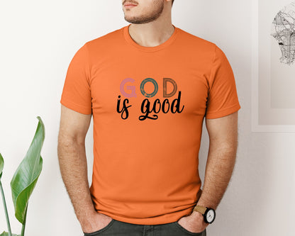 brand:Bella Canvas|color:Burnt Orange|Boho Christian Religious Graphic T-Shirt