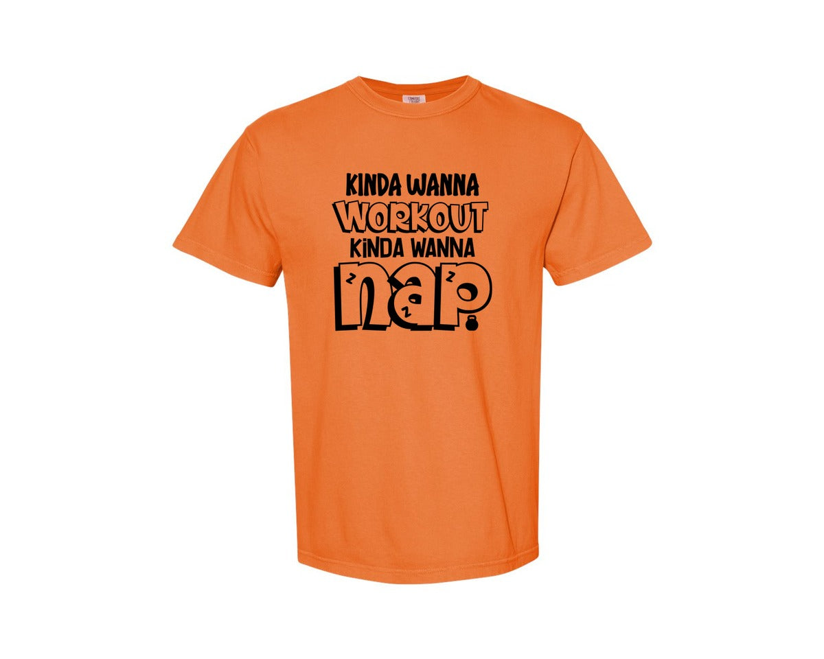 brand:Comfort Colors|color:Burnt Orange|Workout Gym Tank Exercise Graphic T-Shirt