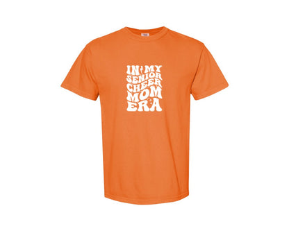 brand:Comfort Colors|color:Burnt Orange|In My Senior Cheer Mom Era 2 Graphic T-Shirt
