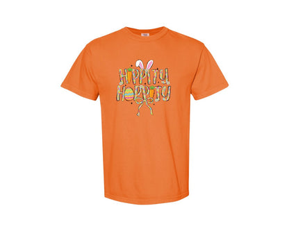 brand:Comfort Colors|color:Burnt Orange|Hippity Hoppity Easter 2 Graphic T-Shirt