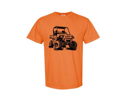brand:Comfort Colors|color:Burnt Orange|Atv Atv Riding Graphic T-Shirt