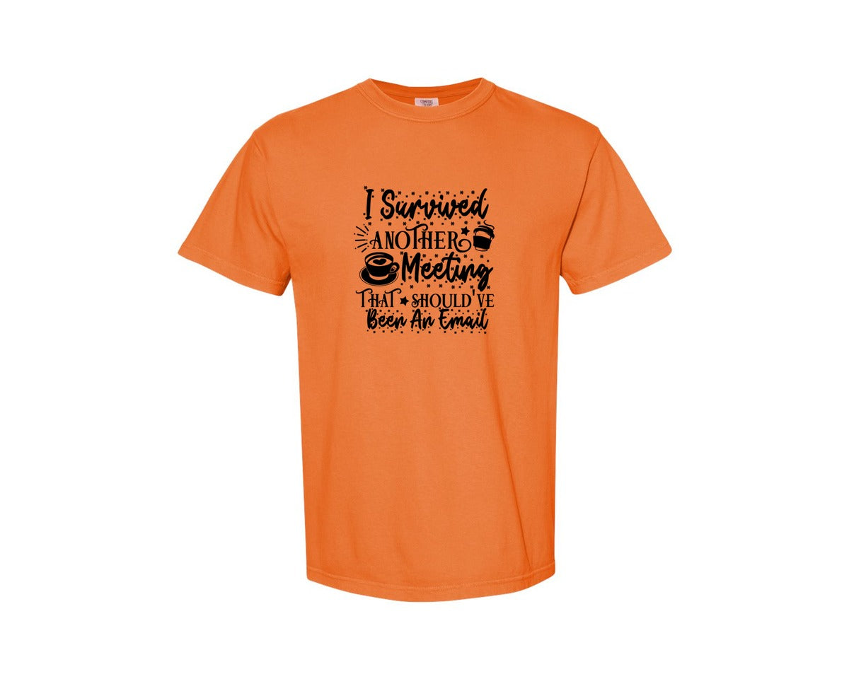 brand:Comfort Colors|color:Burnt Orange|Funny Office Coffee Mug 2 Graphic T-Shirt