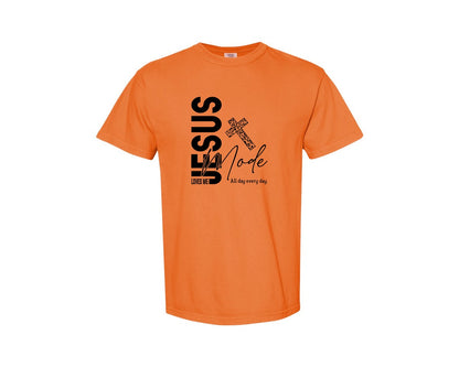 brand:Comfort Colors|color:Burnt Orange|Jesus Loves Me Love Like Jesus Graphic T-Shirt