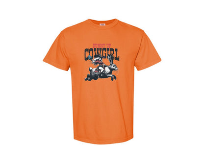 brand:Comfort Colors|color:Burnt Orange|Bunny Up Cowgirl Easter Egg Shirt Graphic T-Shirt