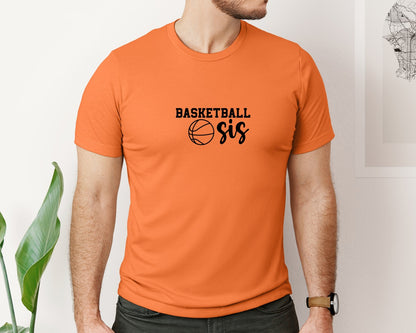 brand:Bella Canvas|color:Burnt Orange|Basketball Sis 2 Graphic T-Shirt