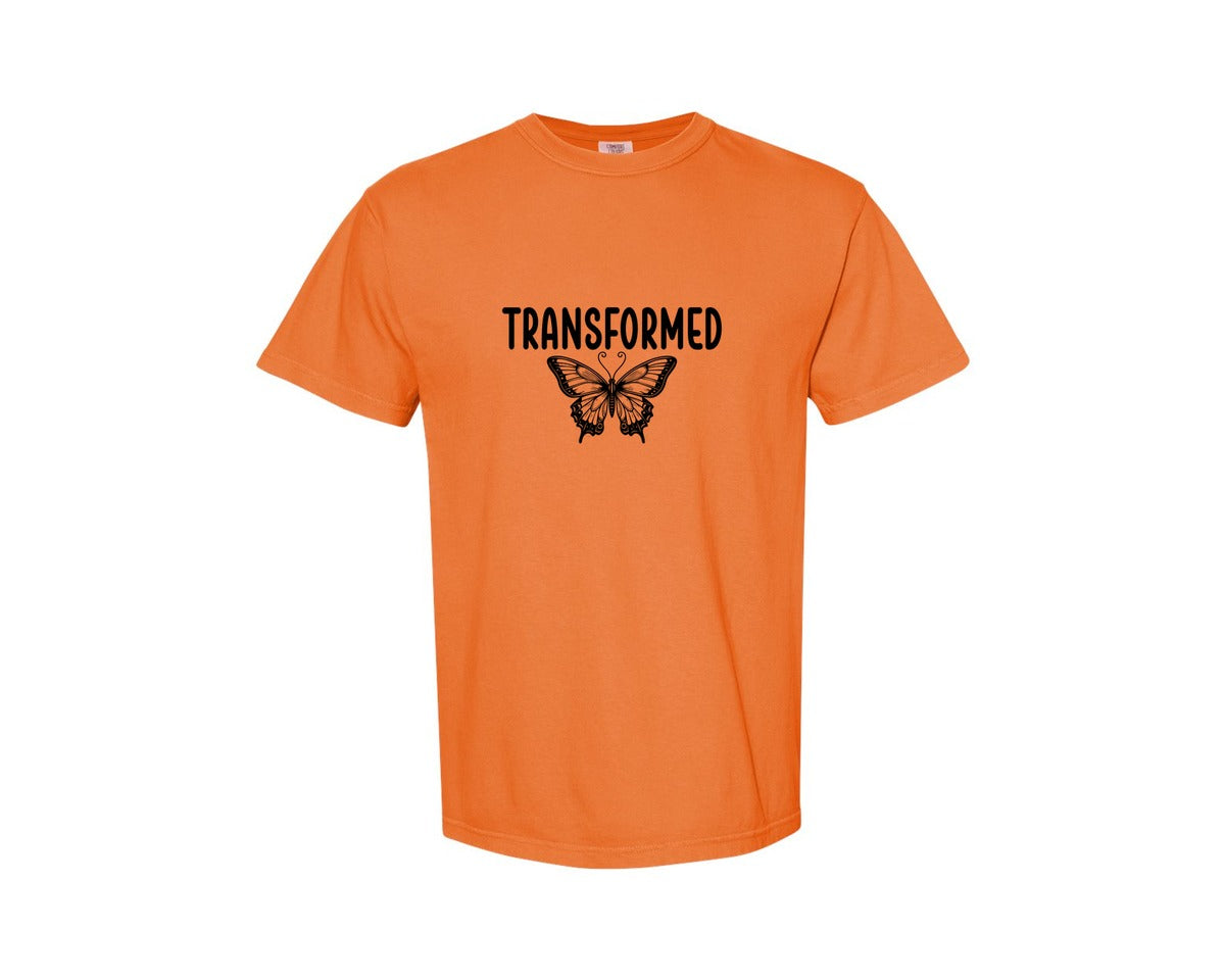 brand:Comfort Colors|color:Burnt Orange|Boho Christian Sleeve Design Graphic T-Shirt