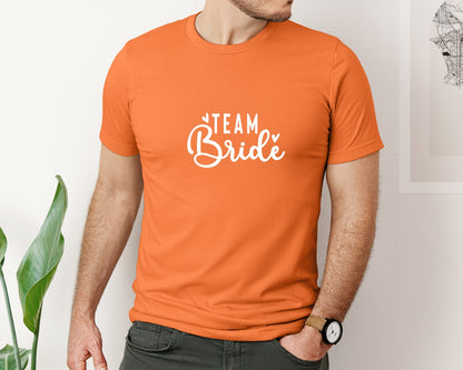 brand:Bella Canvas|color:Burnt Orange|Team Bride Bride 2 Graphic T-Shirt