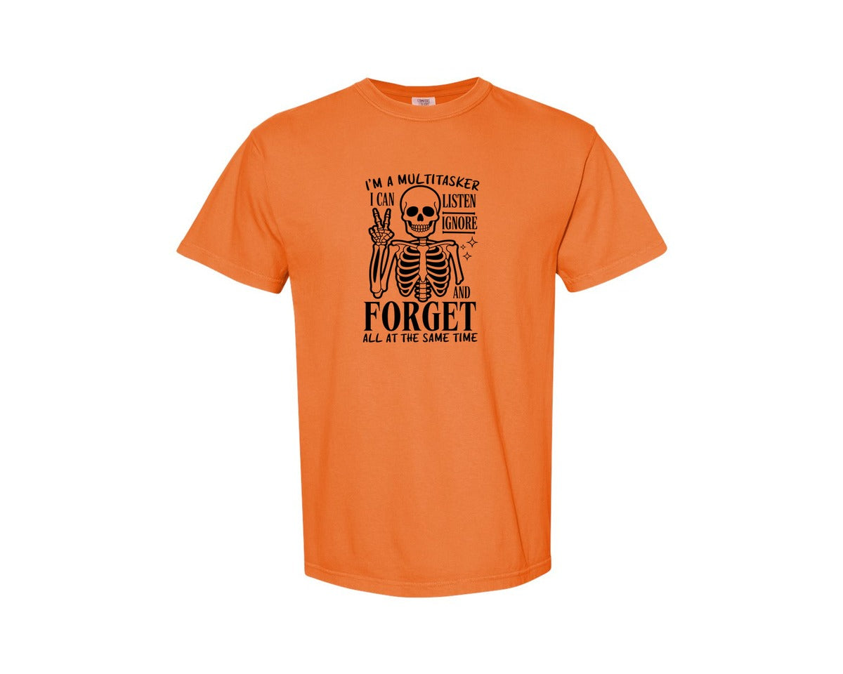 brand:Comfort Colors|color:Burnt Orange|Im A Multitasker Office Humor Graphic T-Shirt
