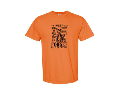 brand:Comfort Colors|color:Burnt Orange|Im A Multitasker Office Humor Graphic T-Shirt