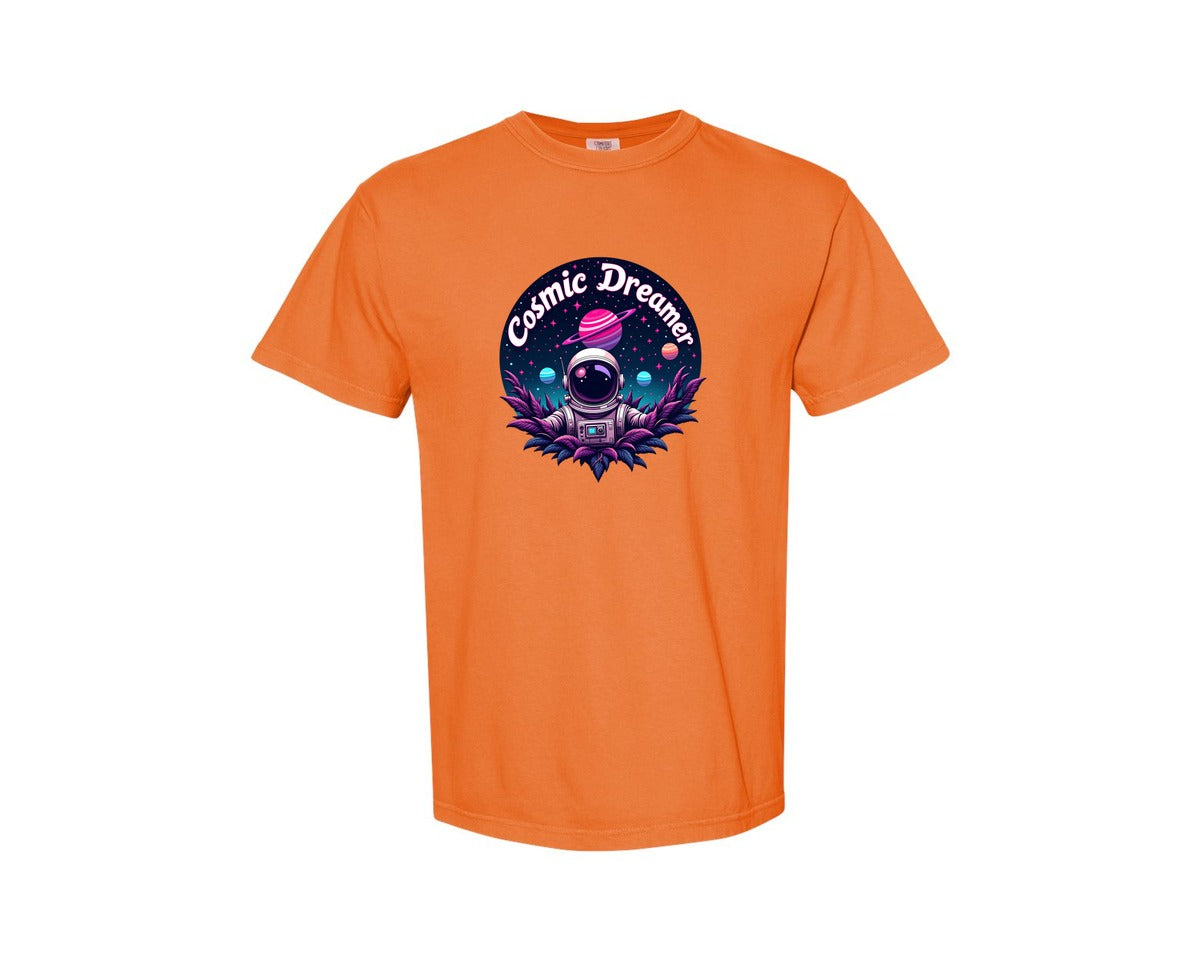 brand:Comfort Colors|color:Burnt Orange|Cosmic Dreamer T Shirt Design Graphic T-Shirt