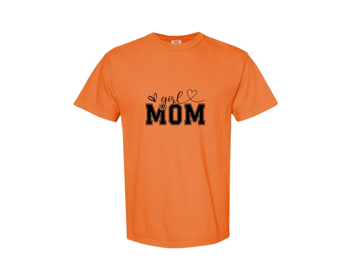 brand:Comfort Colors|color:Burnt Orange|Girl Mom Mothers Day Mama Graphic T-Shirt