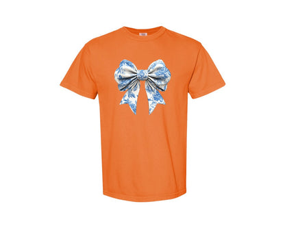 brand:Comfort Colors|color:Burnt Orange|Bow Bow T Shirt Design Graphic T-Shirt
