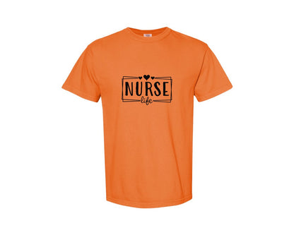 brand:Comfort Colors|color:Burnt Orange|Nurse Life Nursing Life Cna Graphic T-Shirt