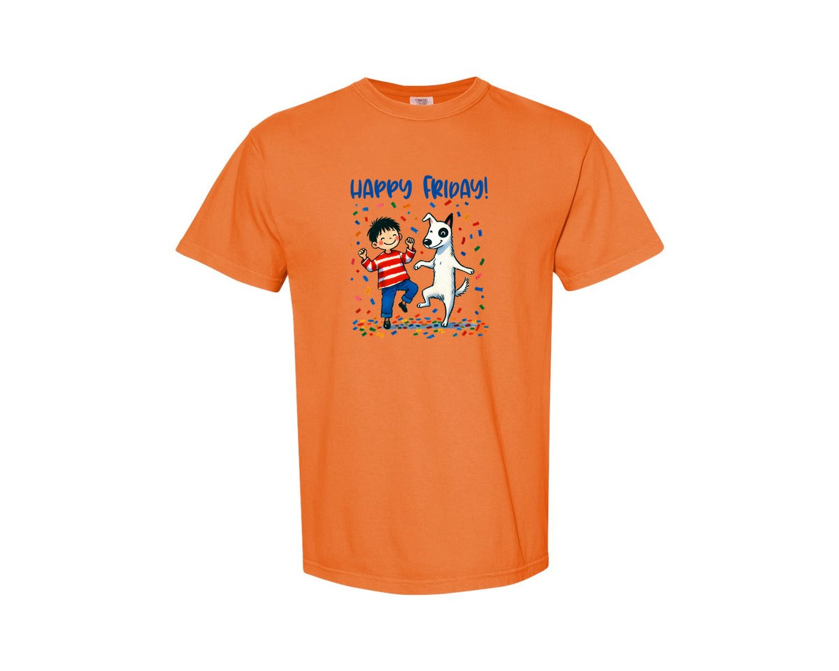 brand:Comfort Colors|color:Burnt Orange|Snoopy Happy Friday Graphic T-Shirt