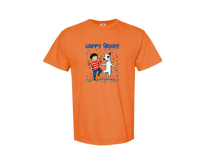 brand:Comfort Colors|color:Burnt Orange|Snoopy Happy Friday Graphic T-Shirt