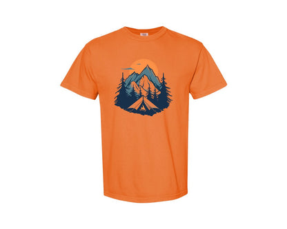 brand:Comfort Colors|color:Burnt Orange|Sunset Camping Adventure T Shirt Design 8 Graphic T-Shirt