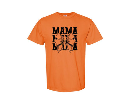 brand:Comfort Colors|color:Burnt Orange|Mama Mom Mama Coquette Graphic T-Shirt