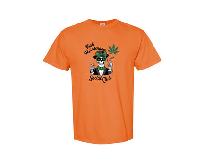 brand:Comfort Colors|color:Burnt Orange|High Maintenance Social Club 4 Graphic T-Shirt