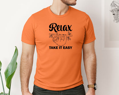 brand:Bella Canvas|color:Burnt Orange|Relax Take It Easy T Shirt Graphic T-Shirt