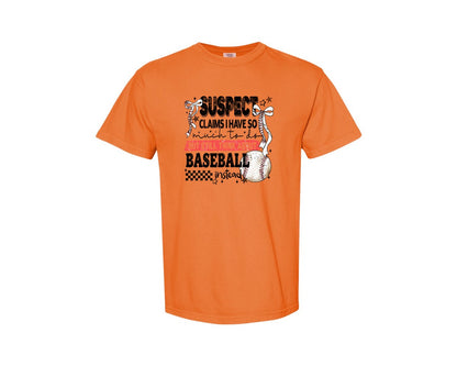 brand:Comfort Colors|color:Burnt Orange|Baseball Bow Mom Quote Retro Distressed Graphic T-Shirt