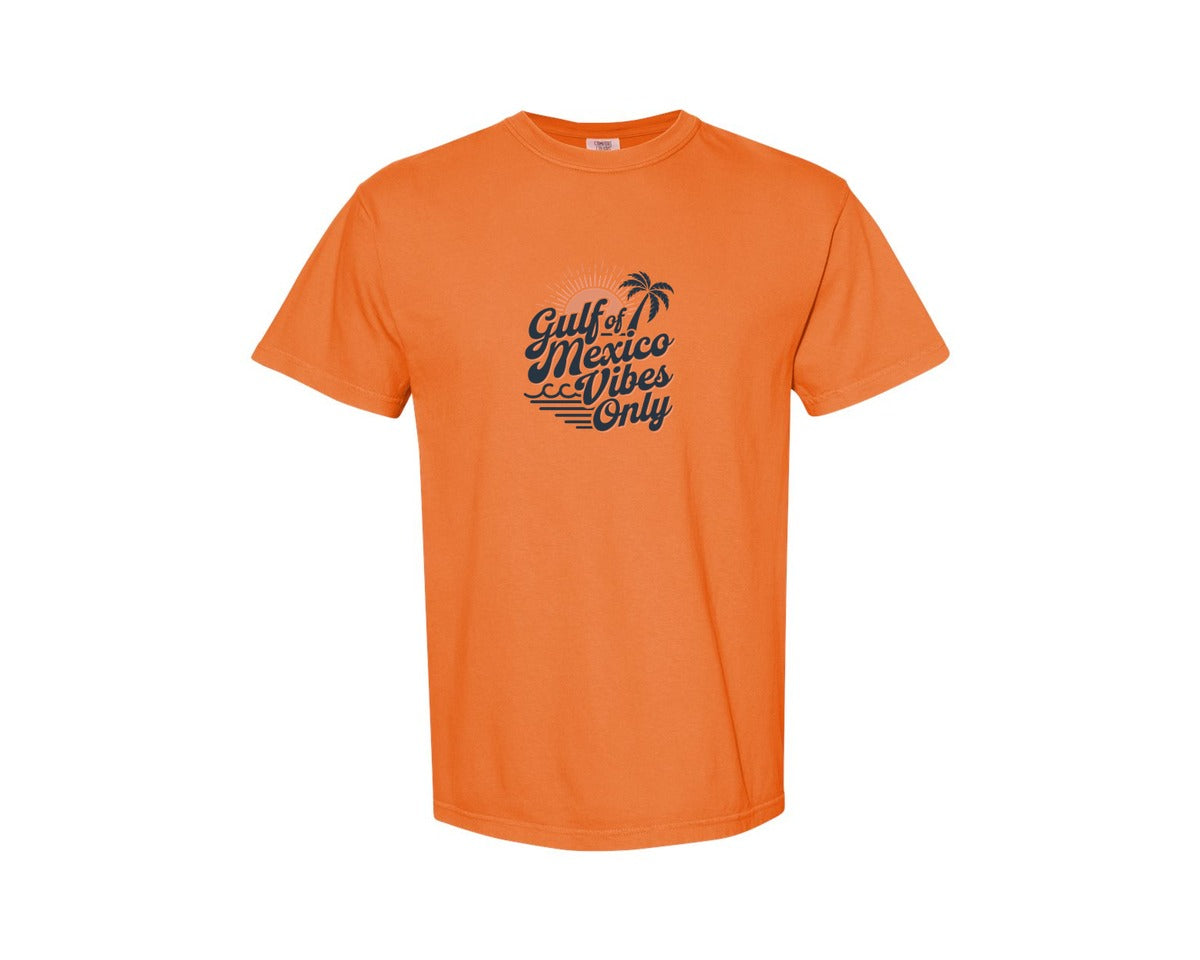 brand:Comfort Colors|color:Burnt Orange|Gulf Of Mexico Vibes Only 4 Graphic T-Shirt