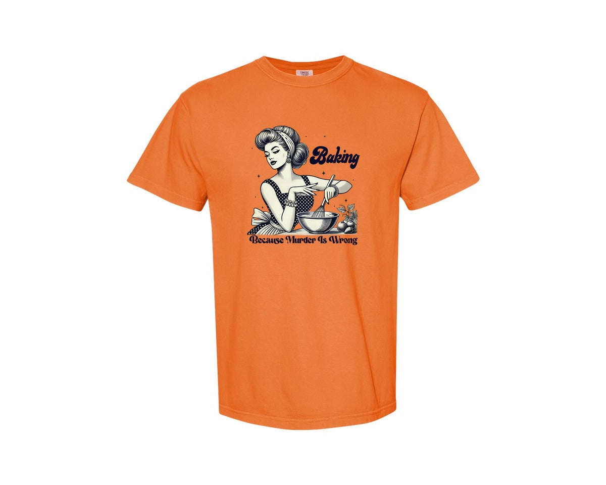 brand:Comfort Colors|color:Burnt Orange|Trendy Vintage Graphic T-Shirt