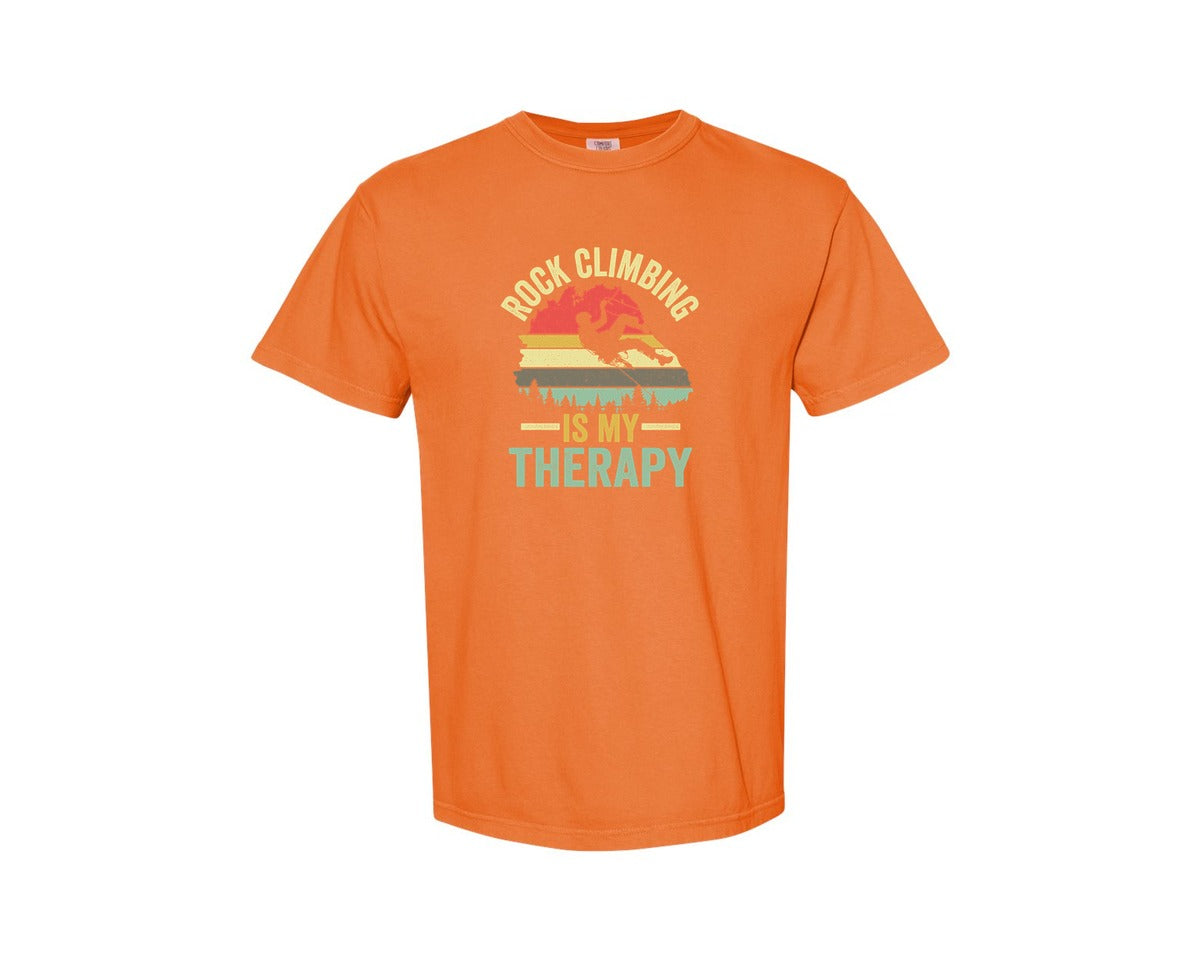 brand:Comfort Colors|color:Burnt Orange|Rock Climbing Graphic 2 Graphic T-Shirt