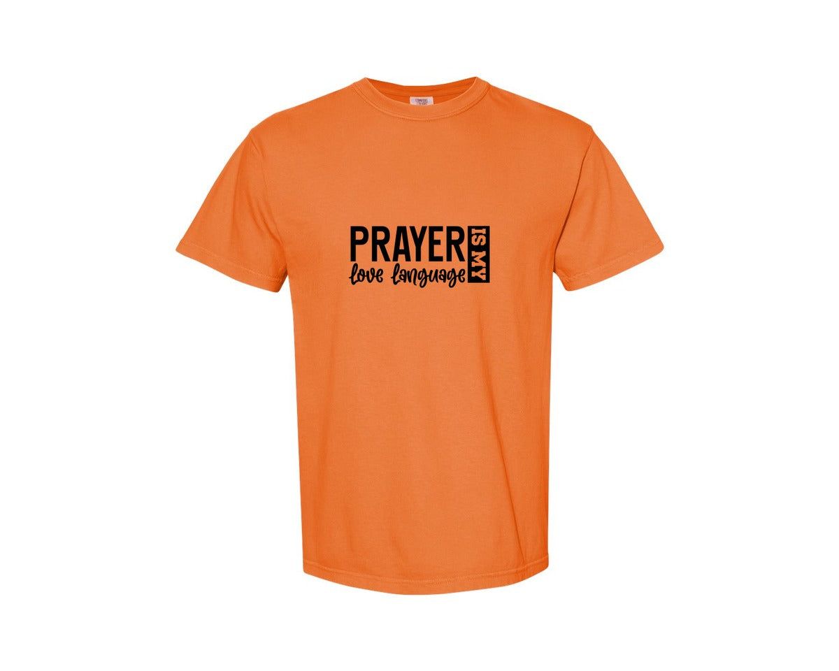 brand:Comfort Colors|color:Burnt Orange|Pray With Me Christian Front Back Graphic T-Shirt