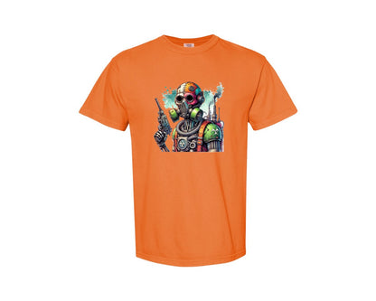 brand:Comfort Colors|color:Burnt Orange|Robot Sublimationsticker Graphic T-Shirt