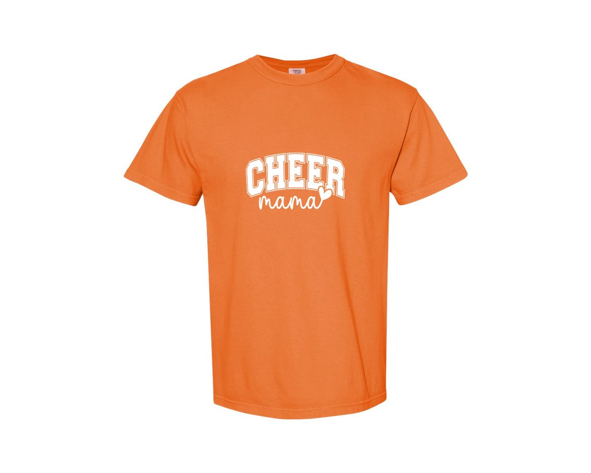 brand:Comfort Colors|color:Burnt Orange|Cheer Mama Cheer Mom 2 Graphic T-Shirt